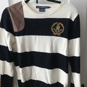 Ralph Lauren sweater with leather accent